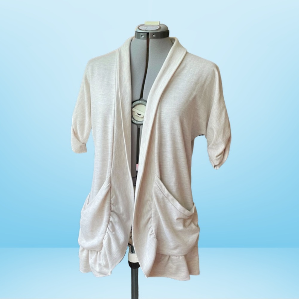 Kismet 3/4 Sleeves Pocket Front Cardigan L